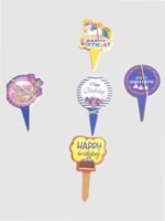 Paper Happy Birthday Cake Topper - Image 2