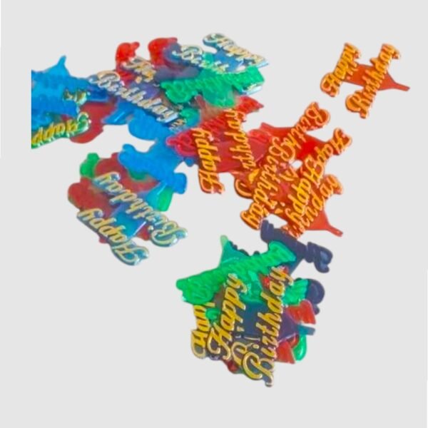 Plastic Happy Birthday Cake Topper