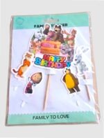 Paper Cartoon Cake Topper Theme - Image 3