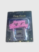 Blue Happy Birthday Candle - Image 2