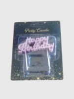 Blue Happy Birthday Candle - Image 3