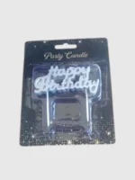 Blue Happy Birthday Candle - Image 4