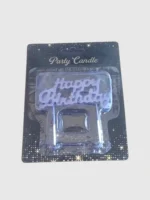 Blue Happy Birthday Candle